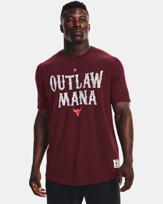 เสื้อแขนสั้น Project Rock Outlaw สำหรับผู้ชาย, Red, pdpMainDesktop image number 0